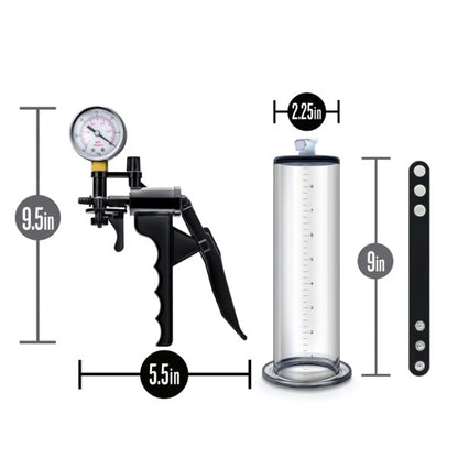 PERFORMANCE VX8 PREMIUM PENIS PUMP SYSTEM W/ SILICONE COCK STRAP CLEAR