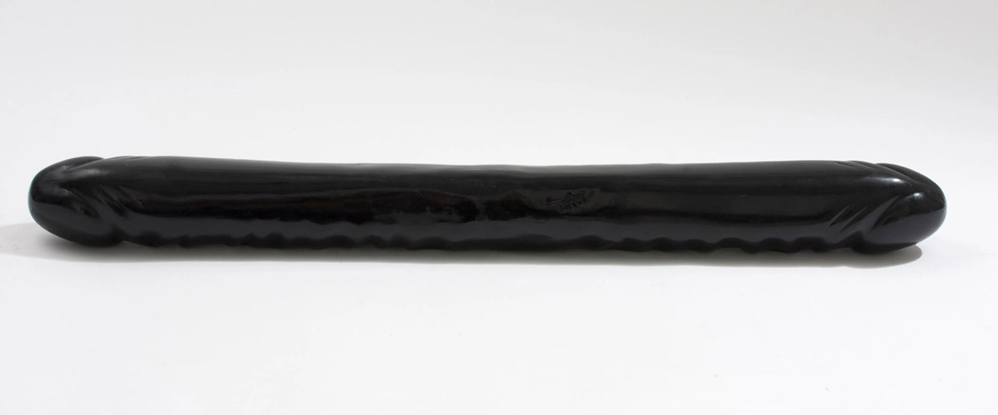 VEINED DBL HEADER-BLACK 18IN CD